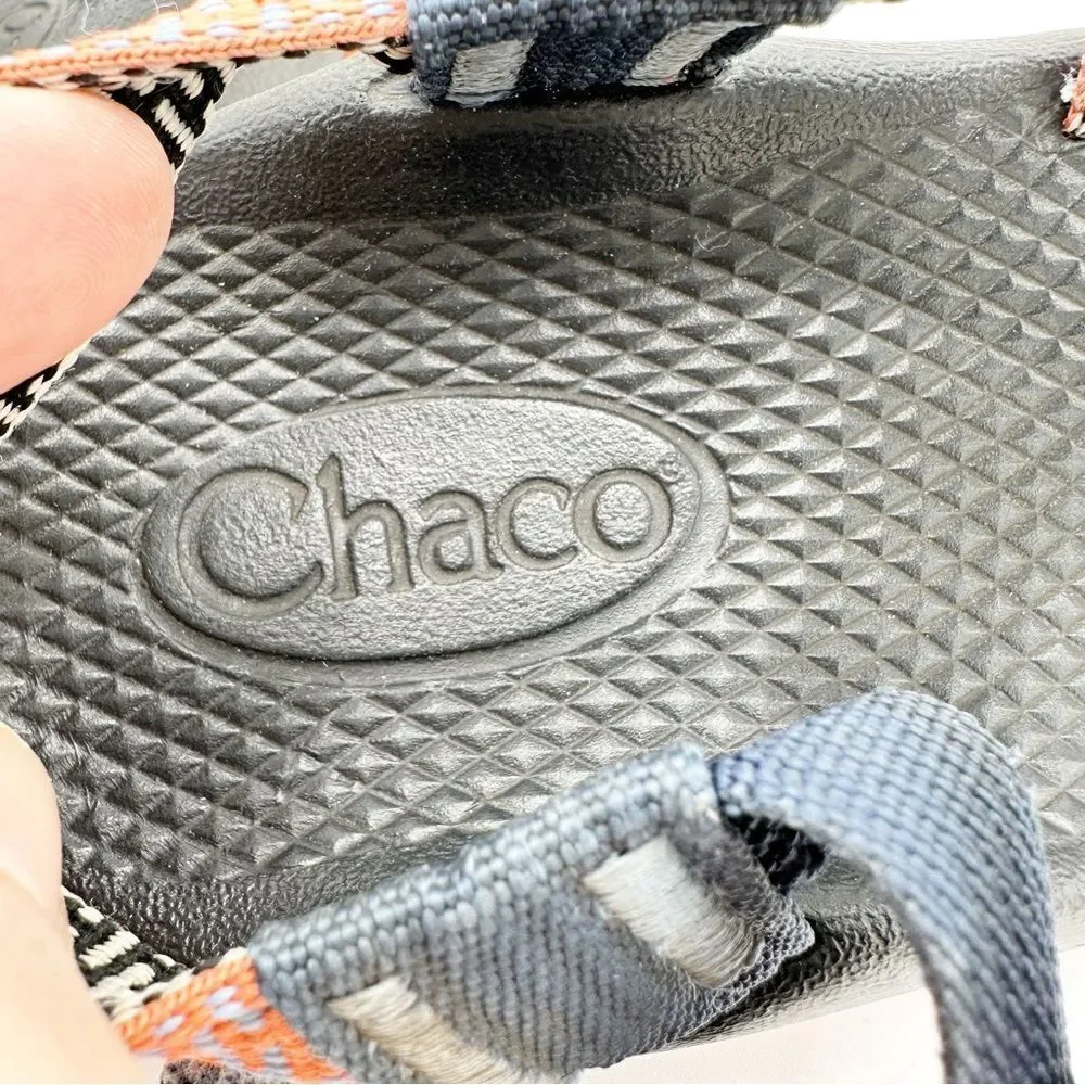 Chaco Kids Waterproof Sport Swim Hiking Sandals Orange Blue Size 4‎